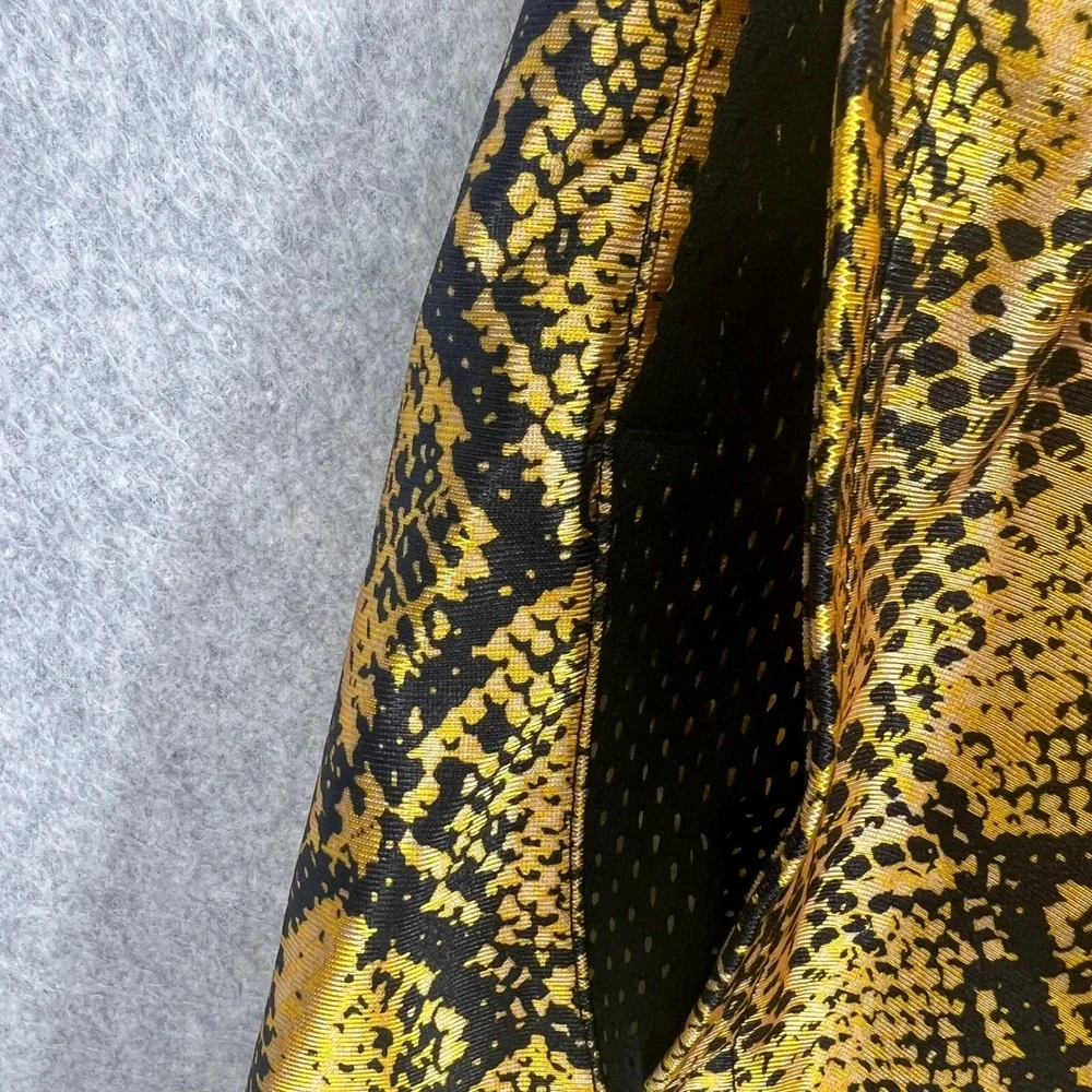 Nike‎ Basketball Fly Crossover Shorts Womens XS Yellow Snakeskin DH7348-709 NWT